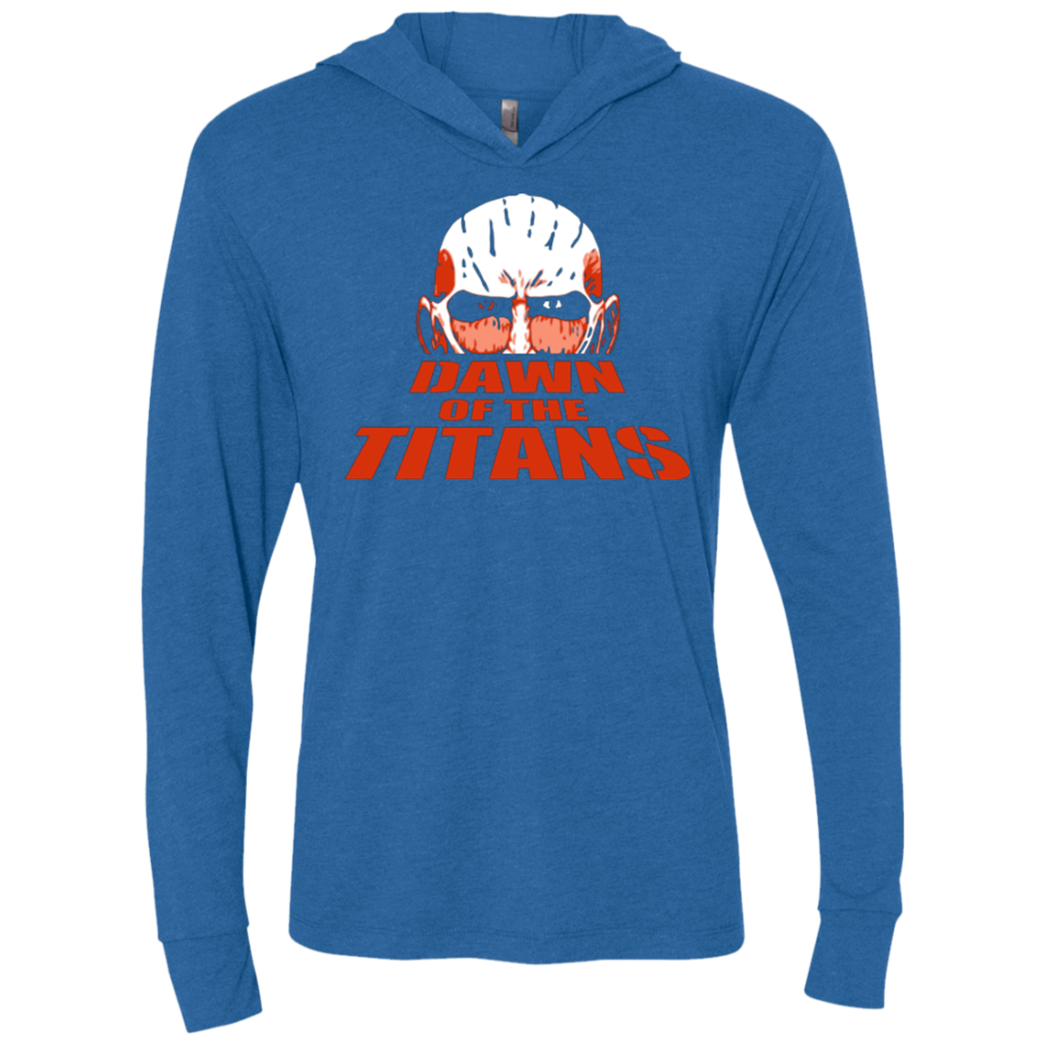 Dawn of the Titans Triblend Long Sleeve Hoodie Tee