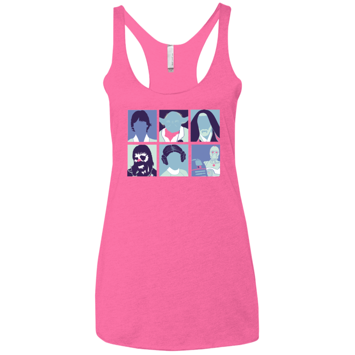 Wars pop Women's Triblend Racerback Tank