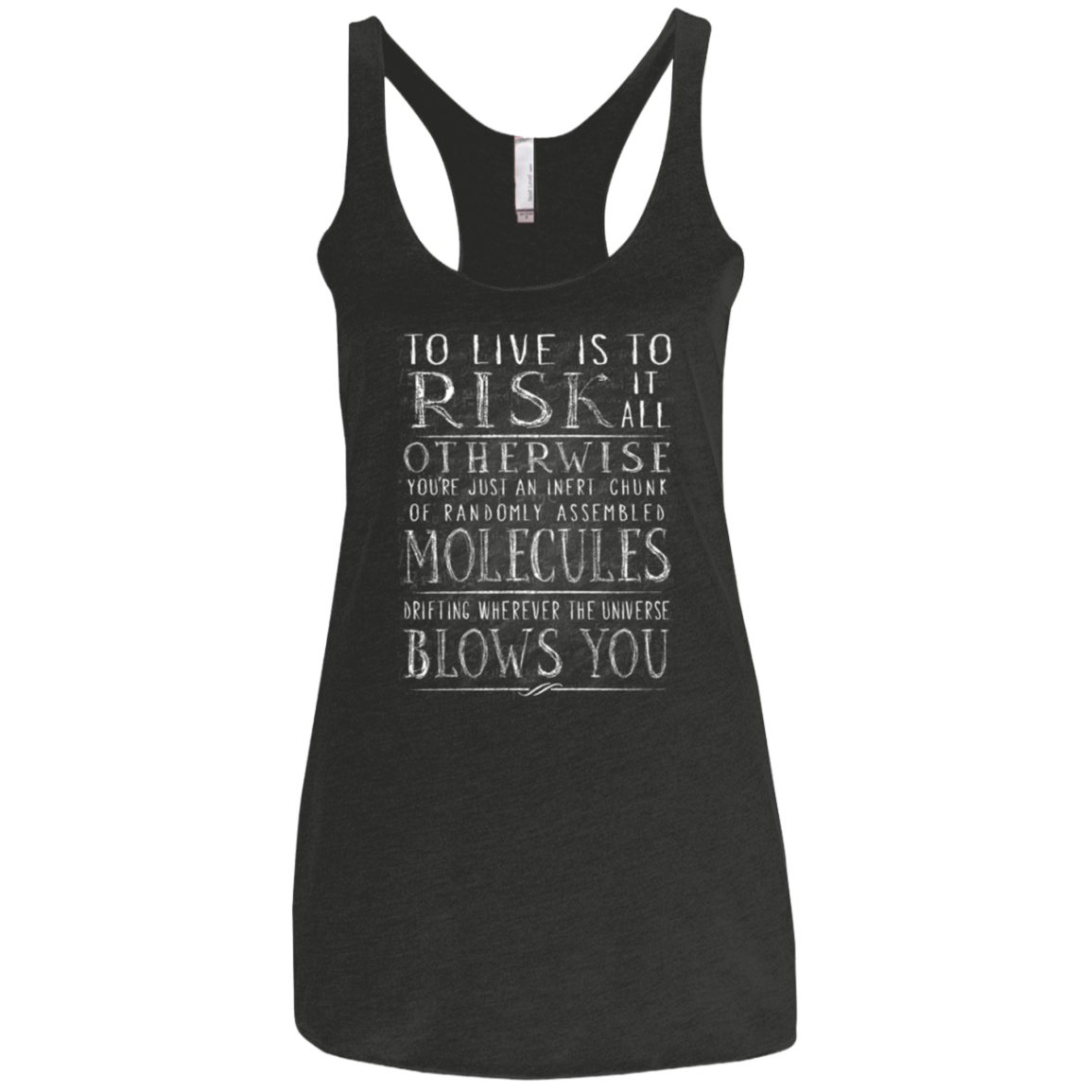 Universe Blows Women's Triblend Racerback Tank
