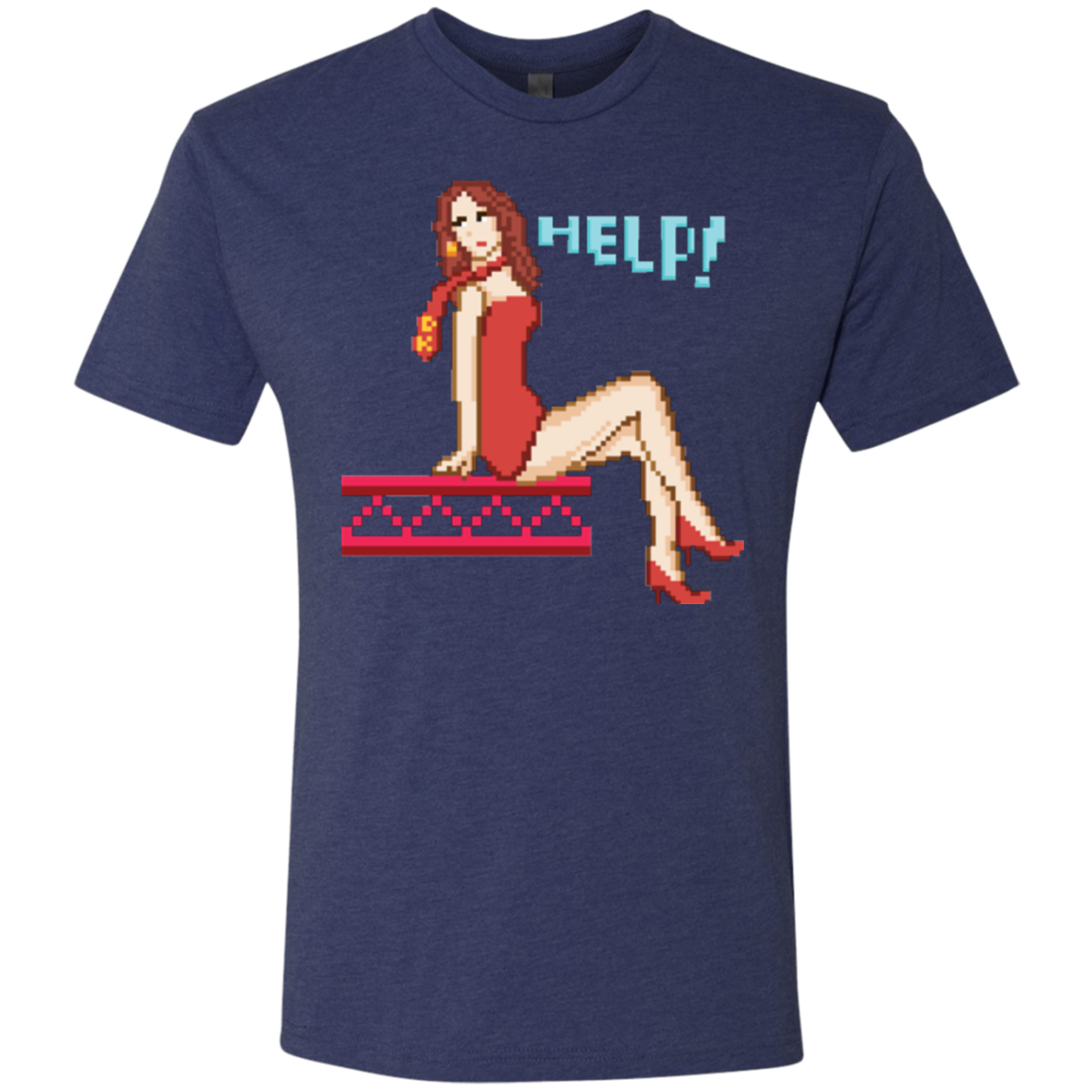 Pixel Pinup Pauline Men's Triblend T-Shirt