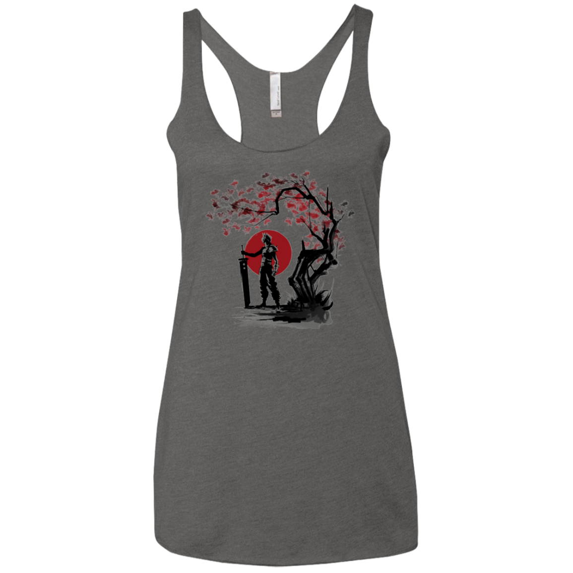 Ex-soldier under the sun Women's Triblend Racerback Tank
