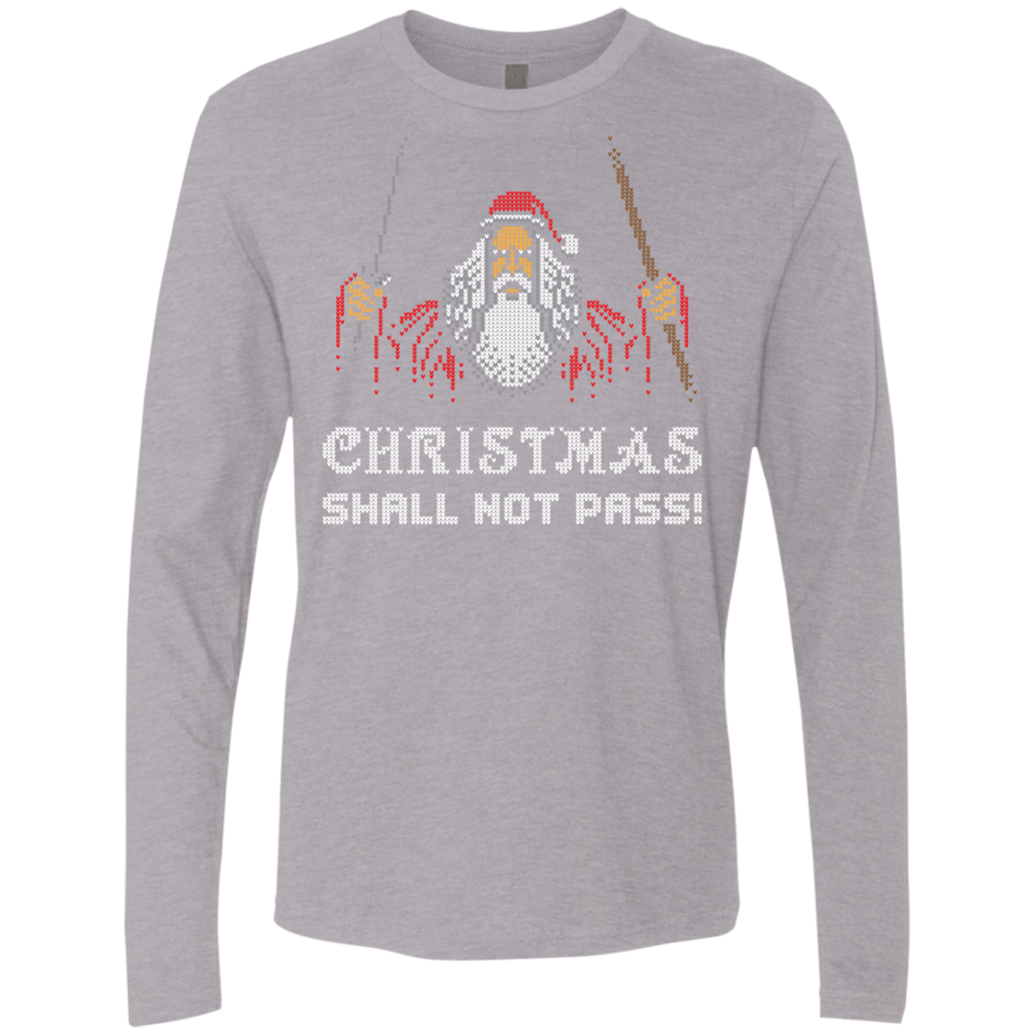 Xmas shall not pass Men's Premium Long Sleeve