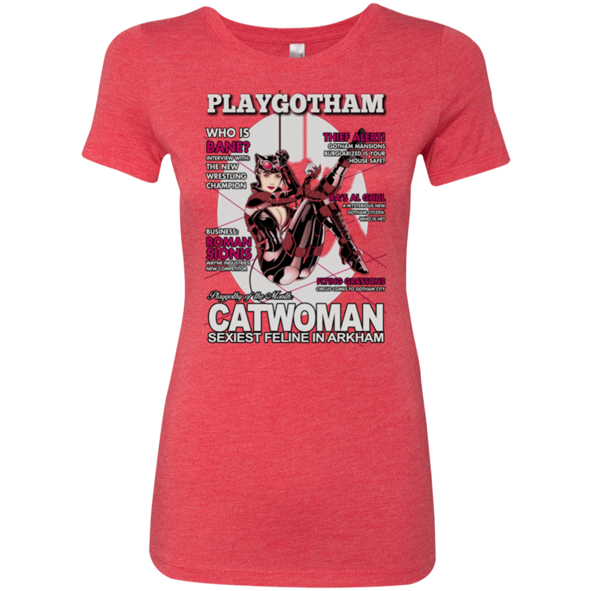 Catwoman PlayGotham Women's Triblend T-Shirt