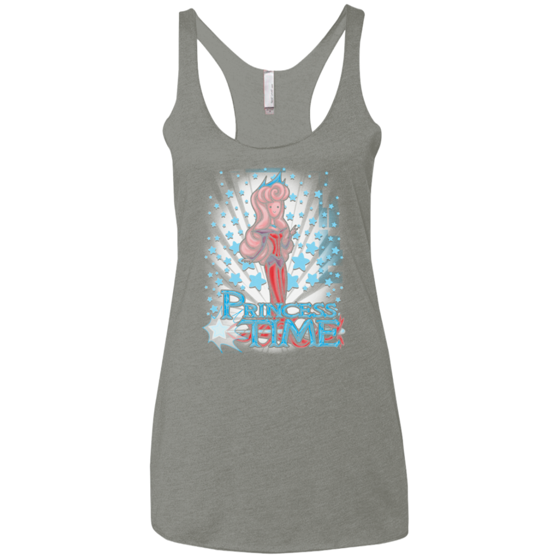 Princess Time Aurora Women's Triblend Racerback Tank