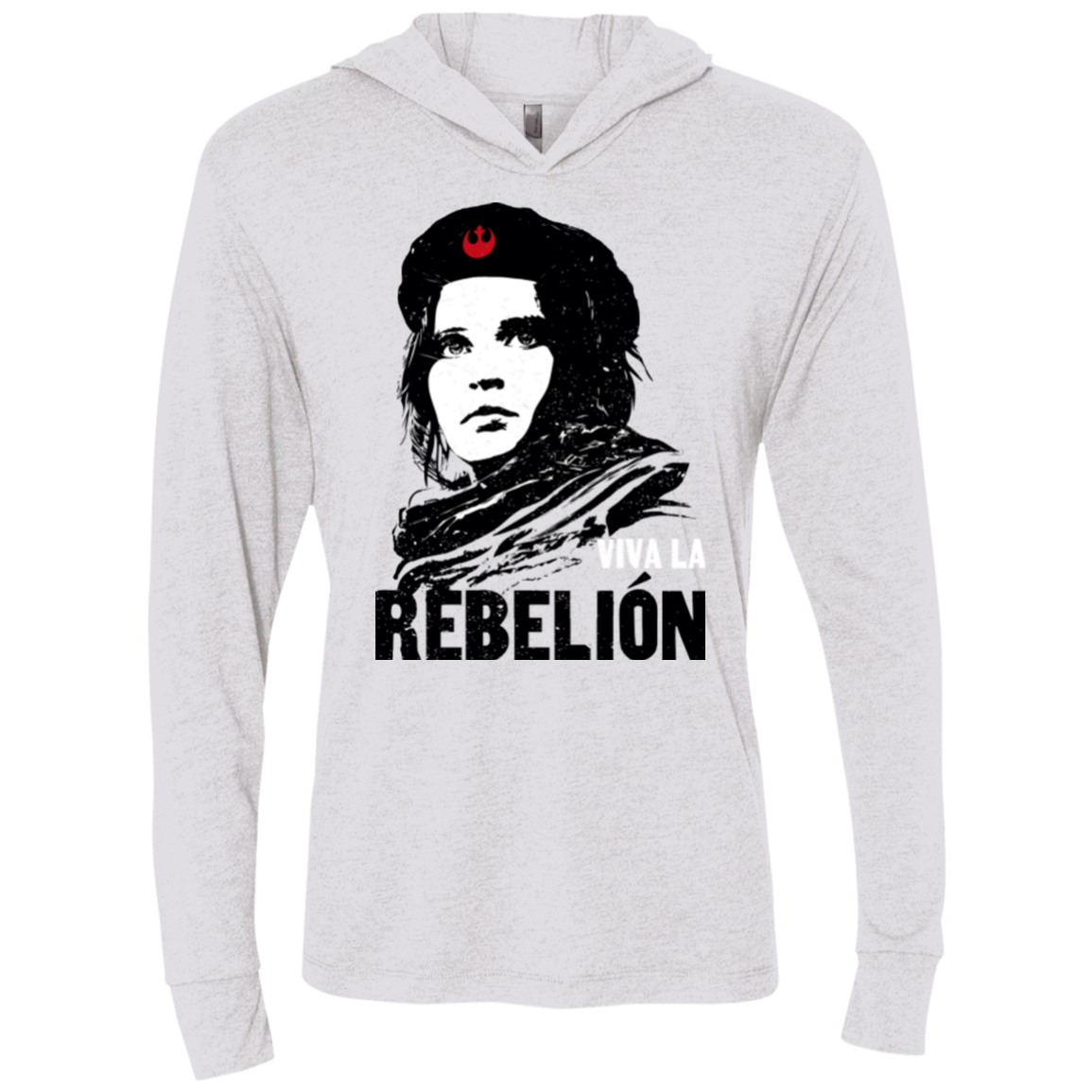 Viva la Rebelion Triblend Long Sleeve Hoodie Tee
