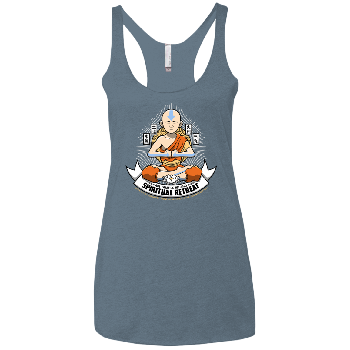 SPIRITUAL RETREATT Women's Triblend Racerback Tank