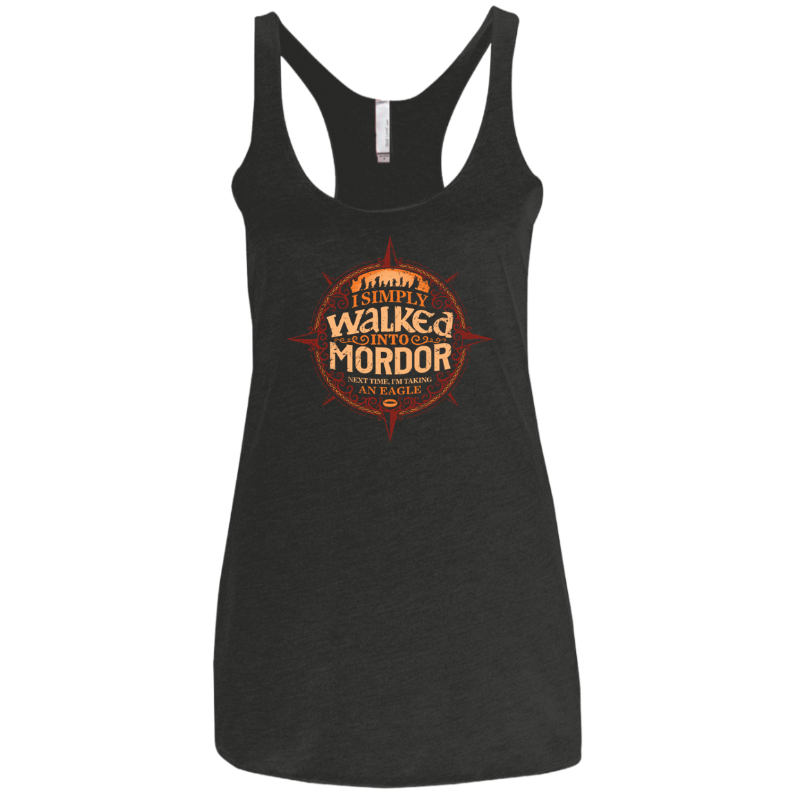 Walked Mordor Women's Triblend Racerback Tank