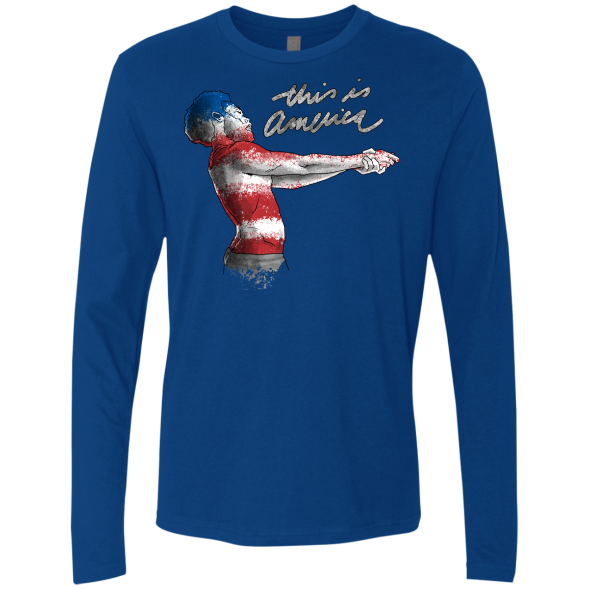 America Men's Premium Long Sleeve