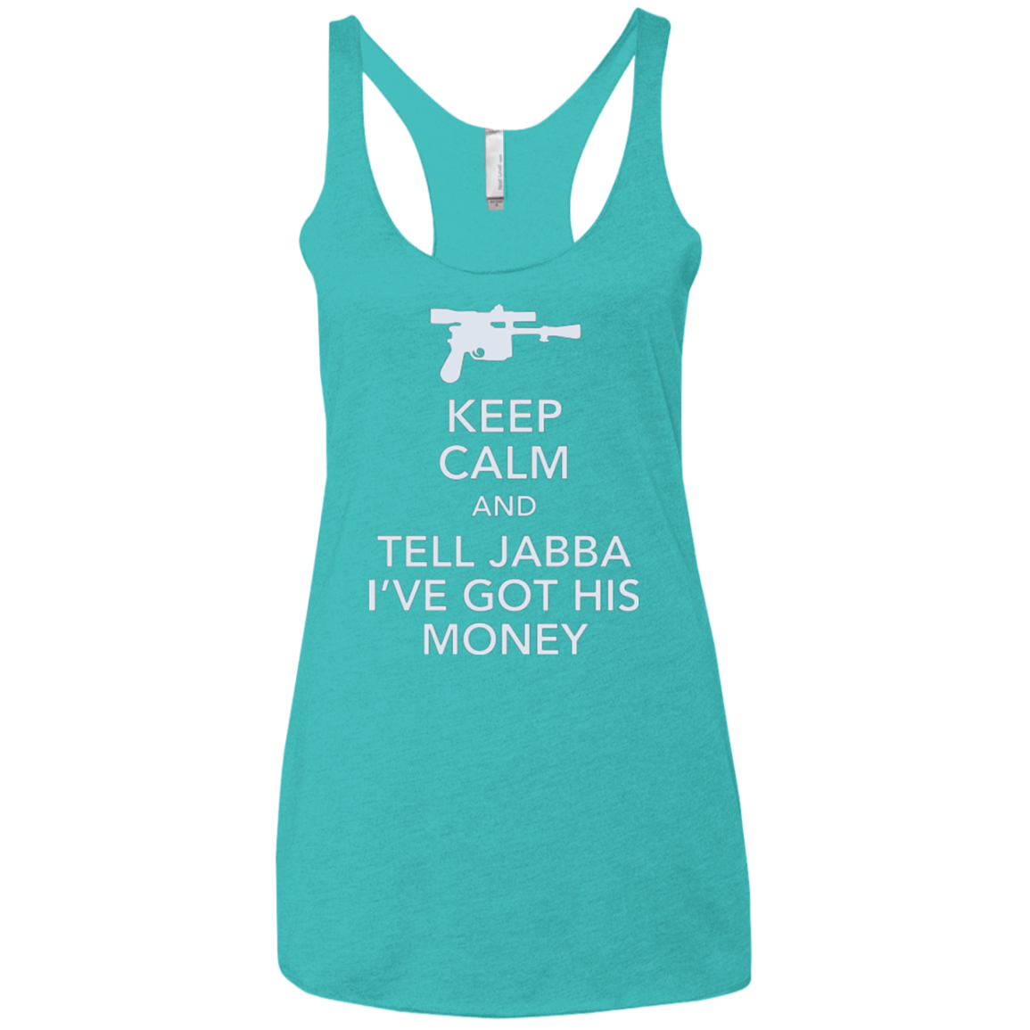 Tell Jabba (2) Women's Triblend Racerback Tank