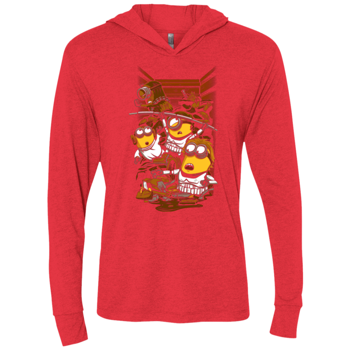 Despicable Rebels Triblend Long Sleeve Hoodie Tee