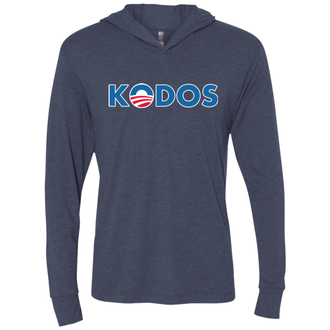 Vote for Kodos Triblend Long Sleeve Hoodie Tee