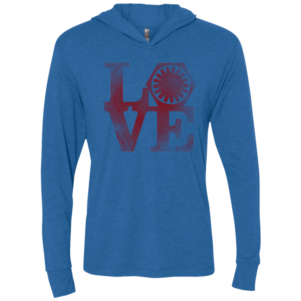 LOVE First Order Triblend Long Sleeve Hoodie Tee
