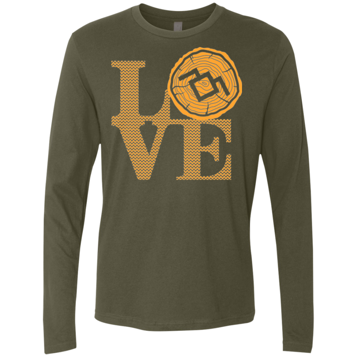 LOVE TWIN PEAKS Men's Premium Long Sleeve