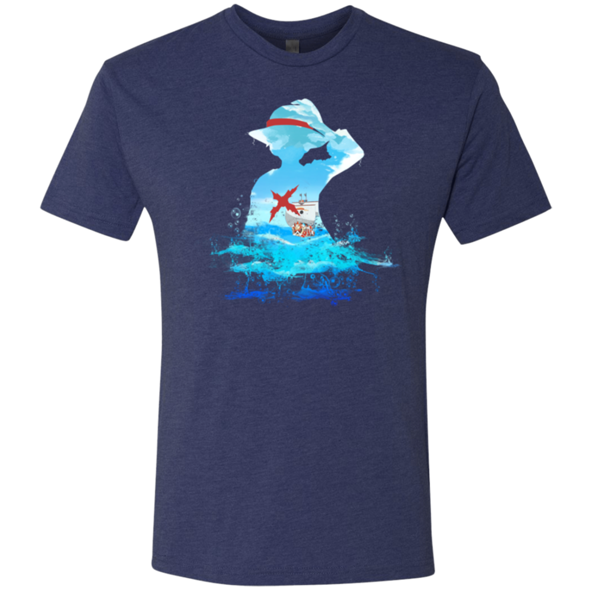 Luffy sea 2 Men's Triblend T-Shirt