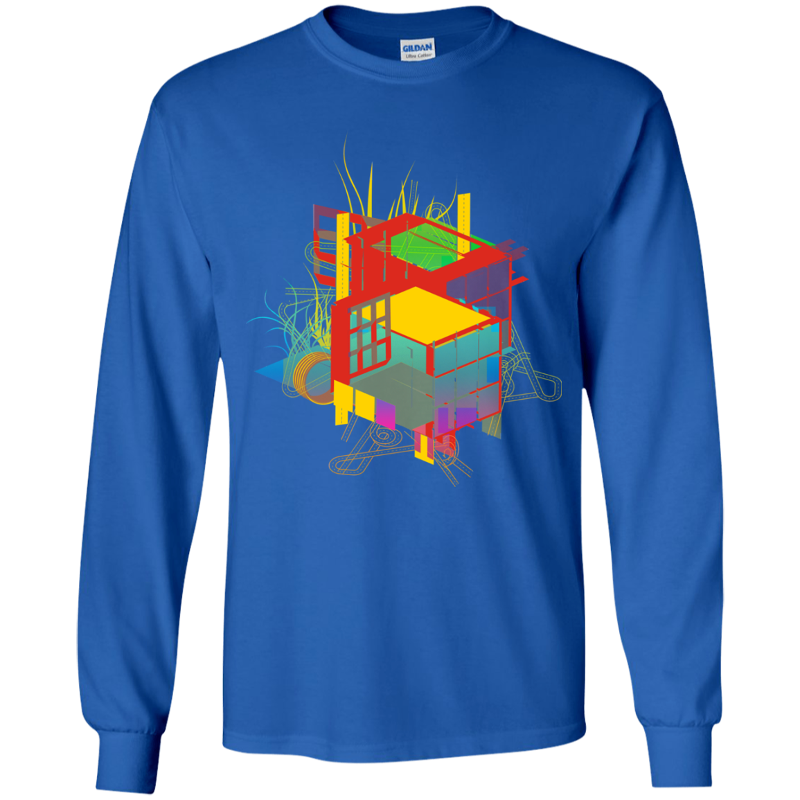 Rubik's Building Youth Long Sleeve T-Shirt
