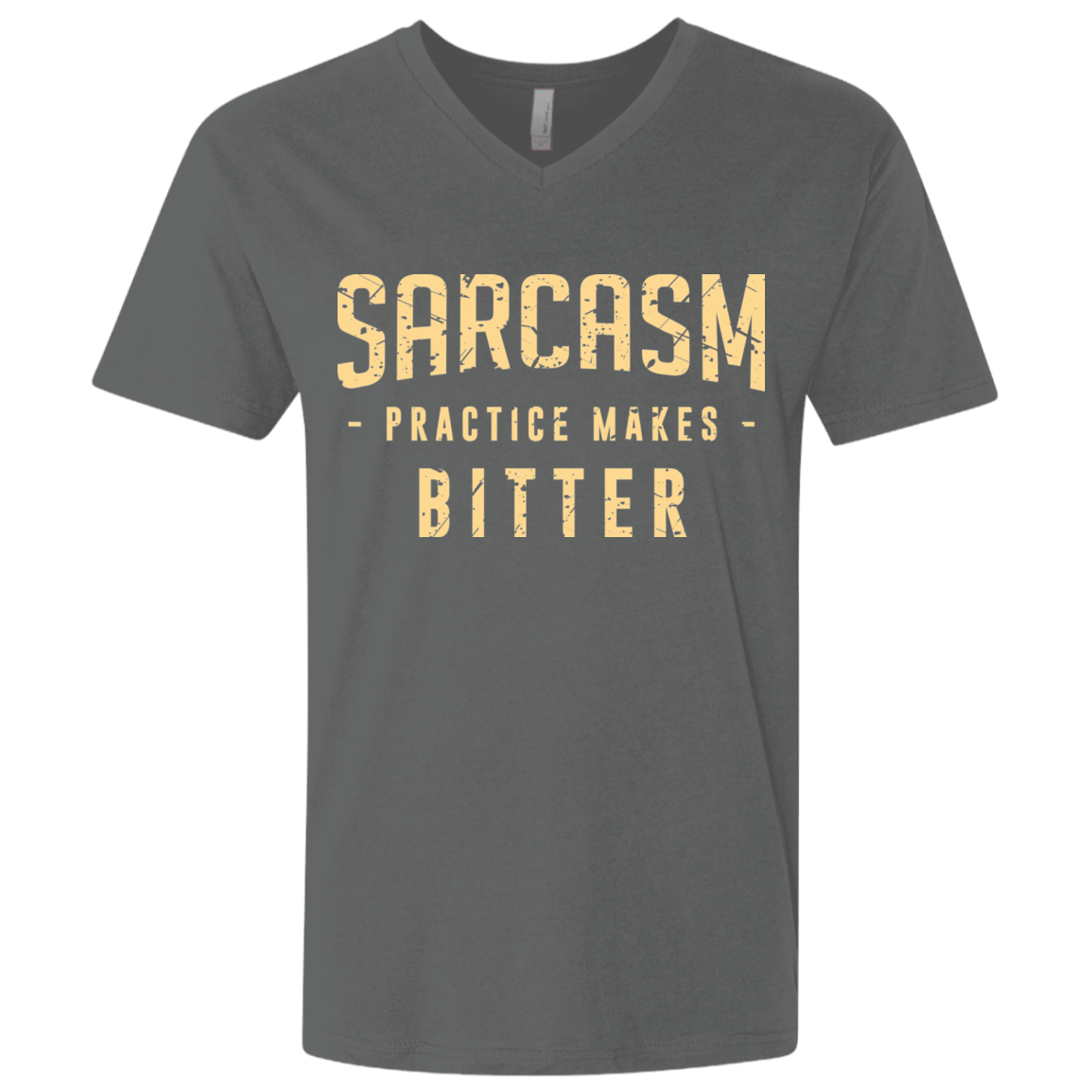 PRACTICE MAKES BITTER Men's Premium V-Neck