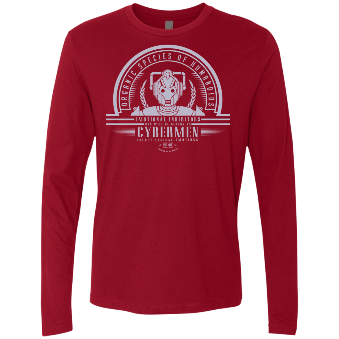Who Villains Cybermen Men's Premium Long Sleeve