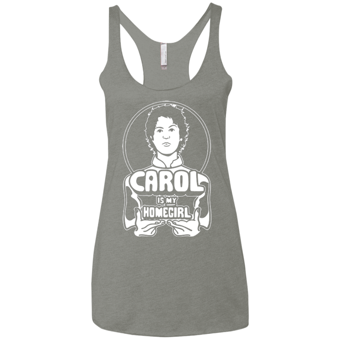 Homegirl Carol Women's Triblend Racerback Tank