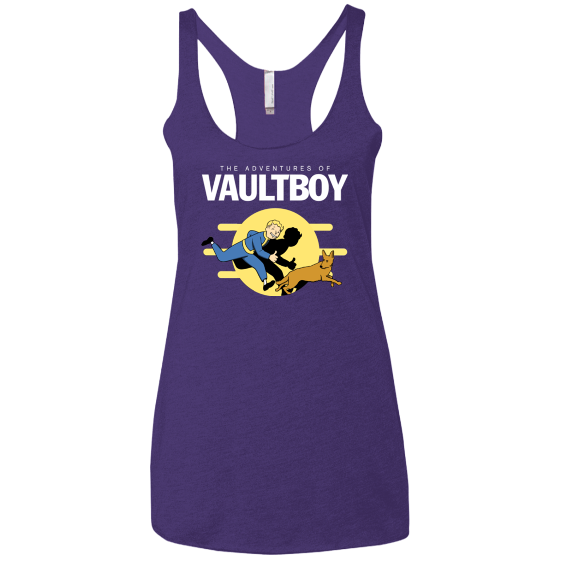 Boy and his dog Women's Triblend Racerback Tank