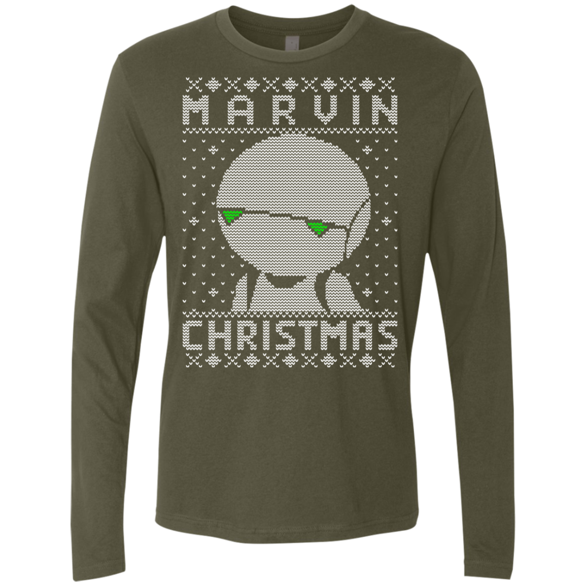 Marvin Christmas Men's Premium Long Sleeve