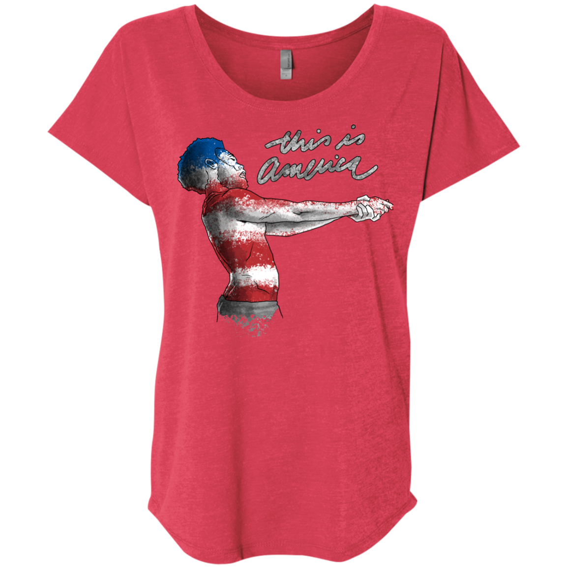 America Triblend Dolman Sleeve