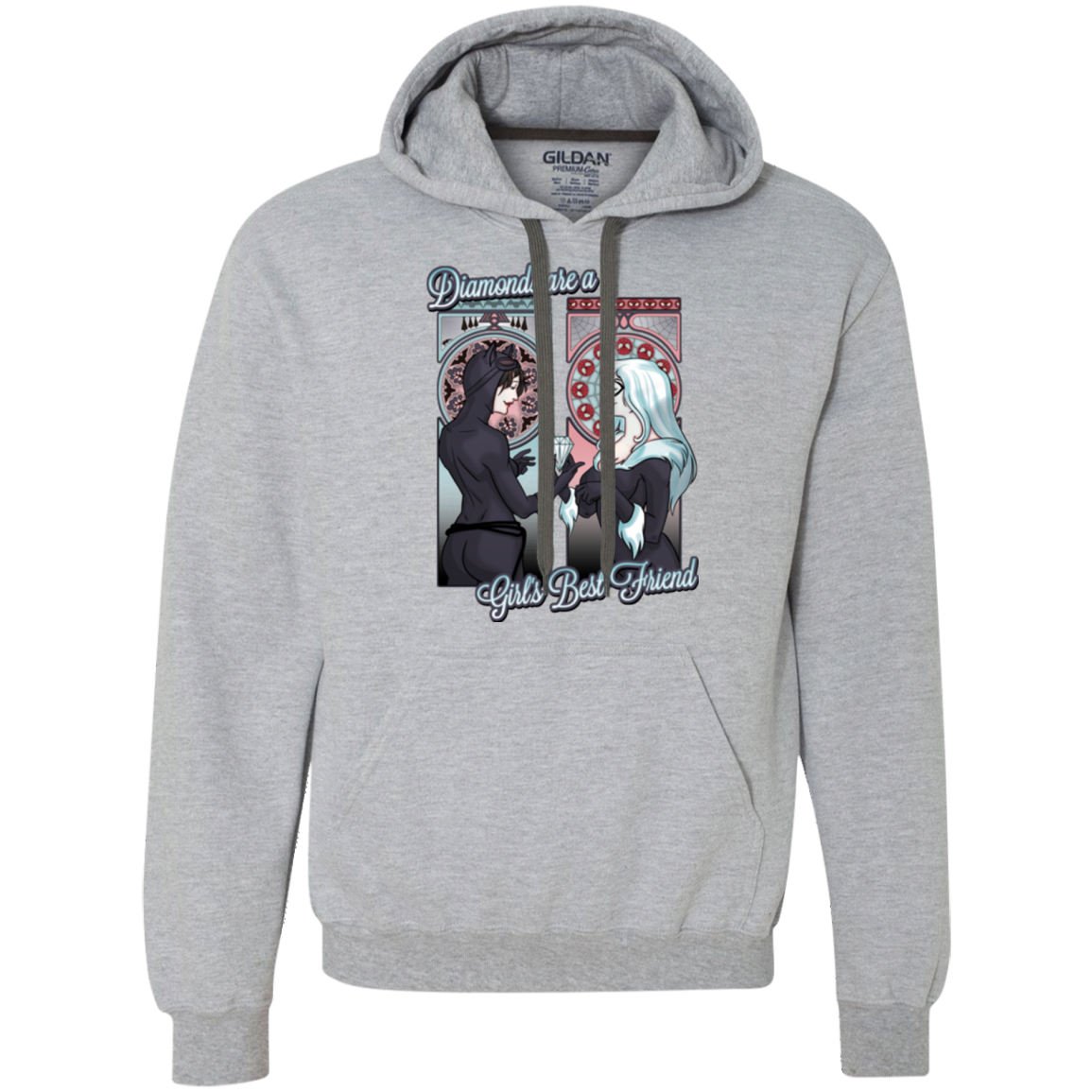 Diamonds are a Girl's Best Friend Premium Fleece Hoodie