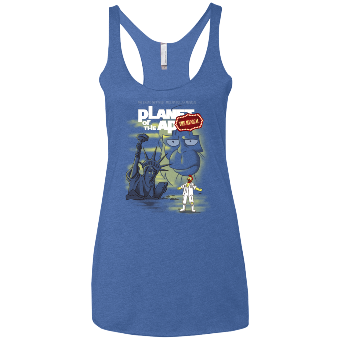 The new multimillion dollar musical Women's Triblend Racerback Tank