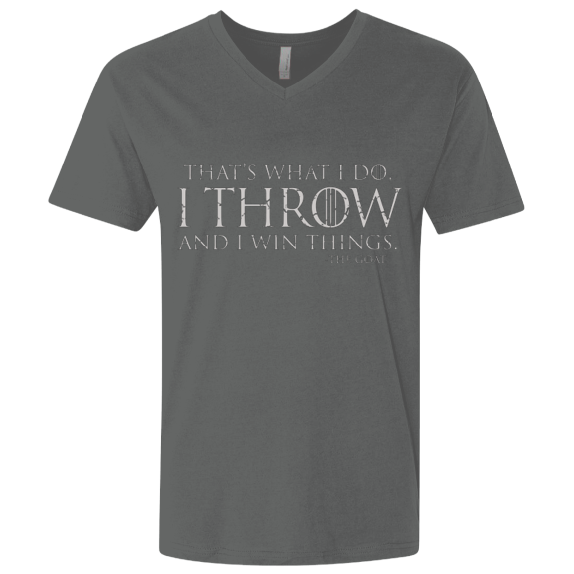 I Throw Men's Premium V-Neck