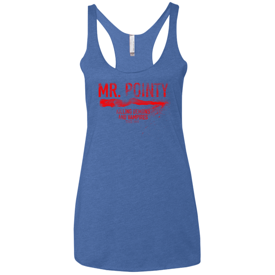 Mr Pointy Women's Triblend Racerback Tank
