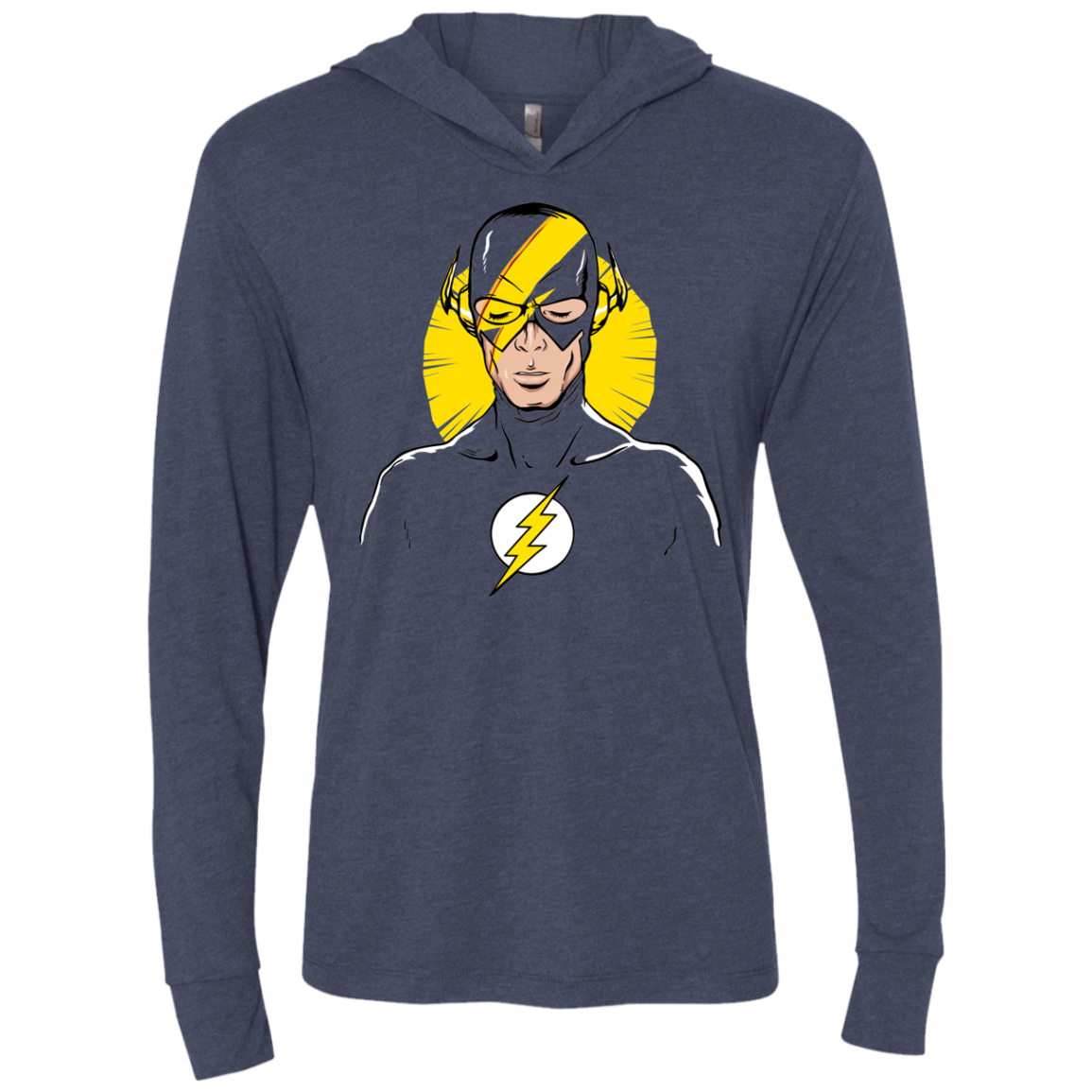 The Crimson Sane Triblend Long Sleeve Hoodie Tee