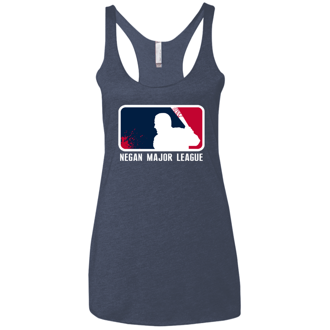 Negan Mayor League Women's Triblend Racerback Tank