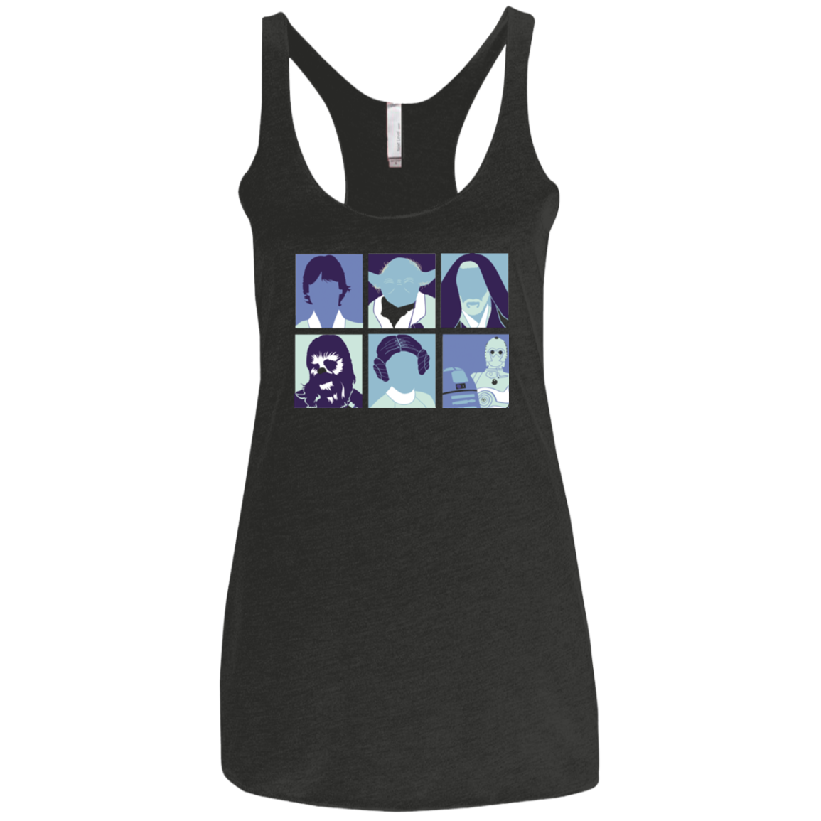 Wars pop Women's Triblend Racerback Tank