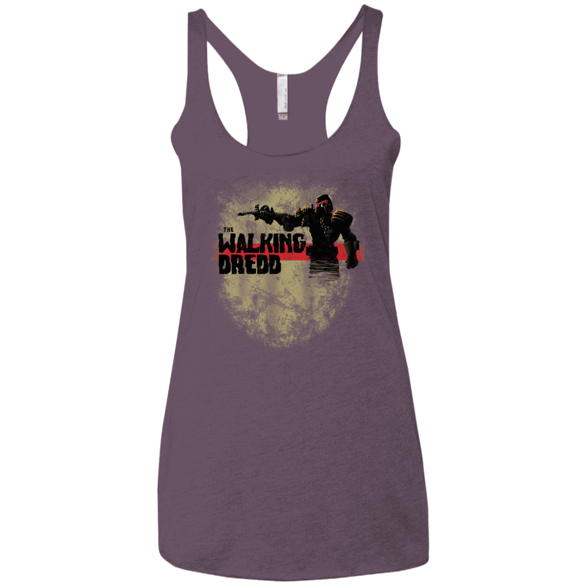 Walking Dredd Women's Triblend Racerback Tank