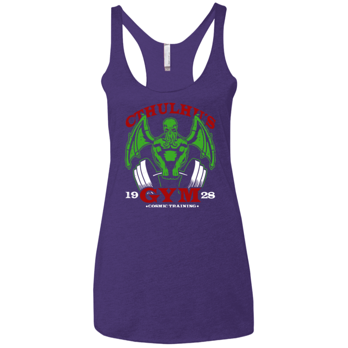 Cthulhu Gym Women's Triblend Racerback Tank