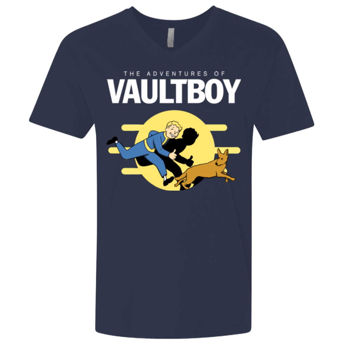 Boy and his dog Men's Premium V-Neck