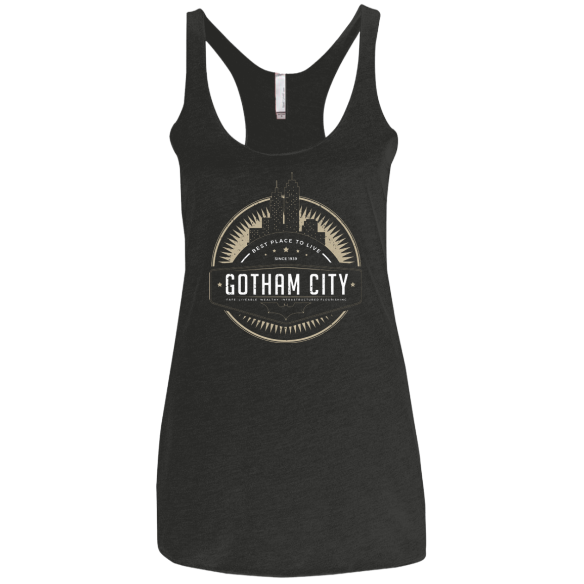 Best Place To Live Women's Triblend Racerback Tank