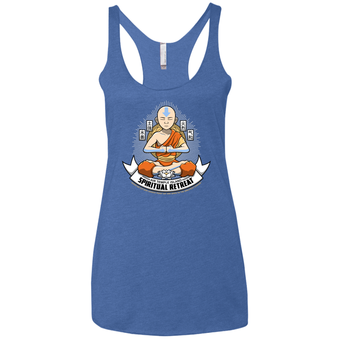 SPIRITUAL RETREATT Women's Triblend Racerback Tank