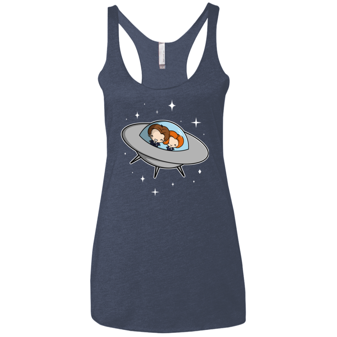Agents in Space Women's Triblend Racerback Tank