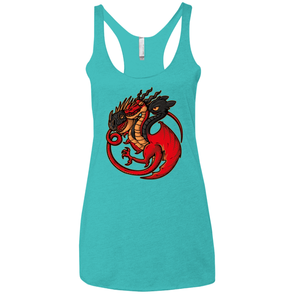 FIRE BLOOD AND TRAINING Women's Triblend Racerback Tank