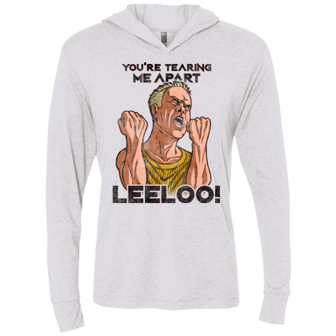Youre Tearing Me Apart Leeloo Triblend Long Sleeve Hoodie Tee