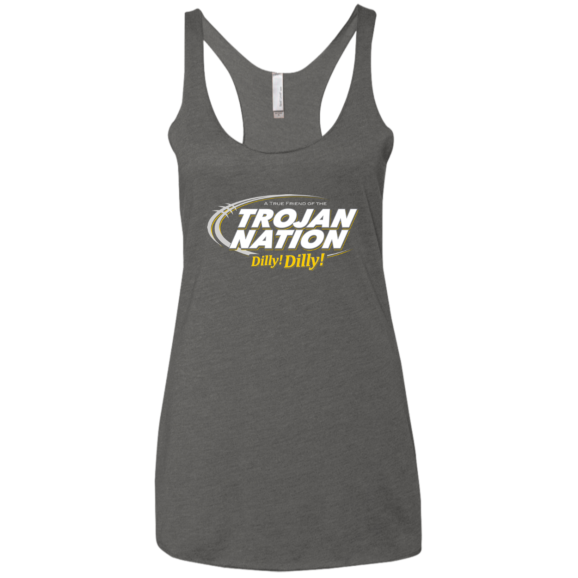 USC Dilly Dilly Women's Triblend Racerback Tank