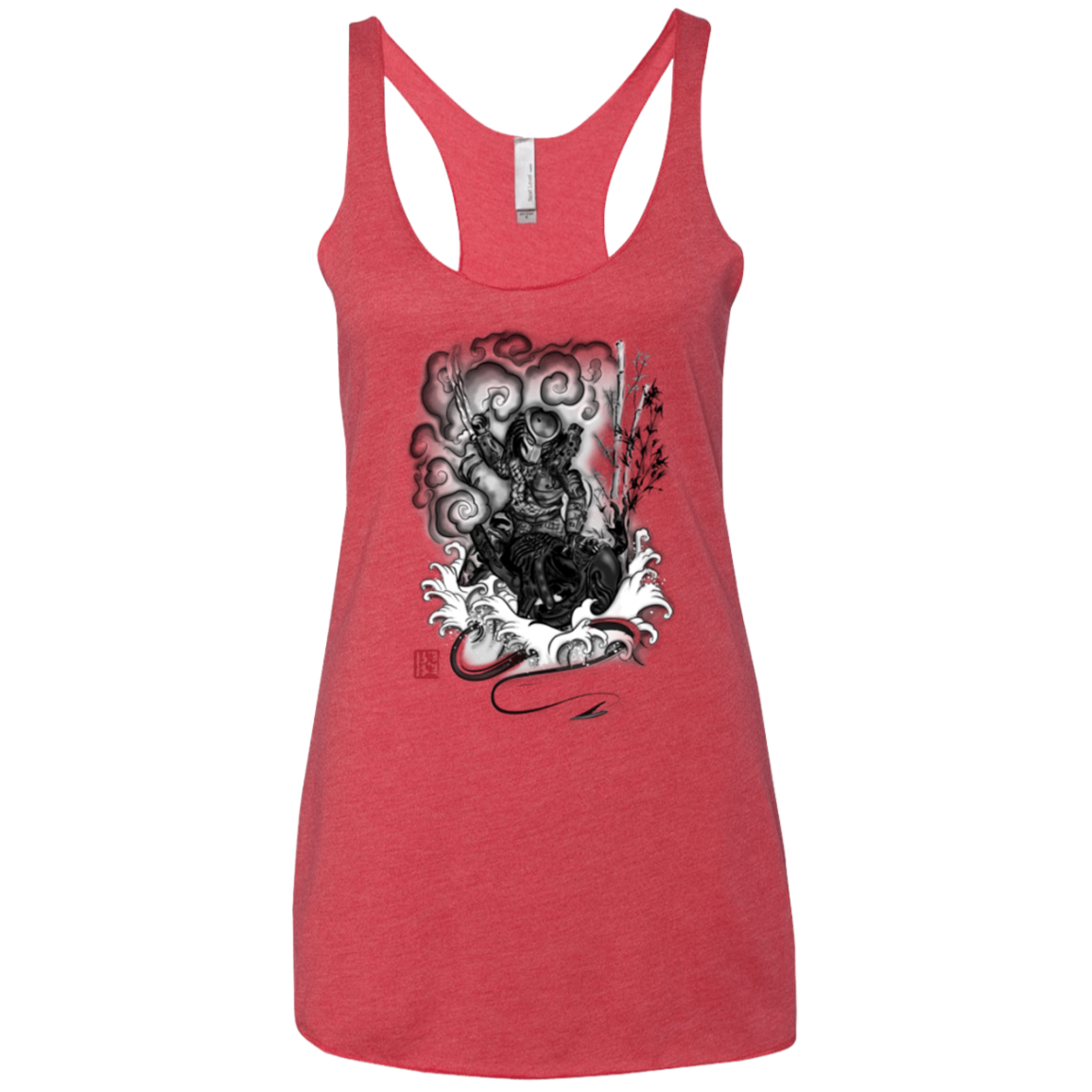 The hunter and the demon Women's Triblend Racerback Tank