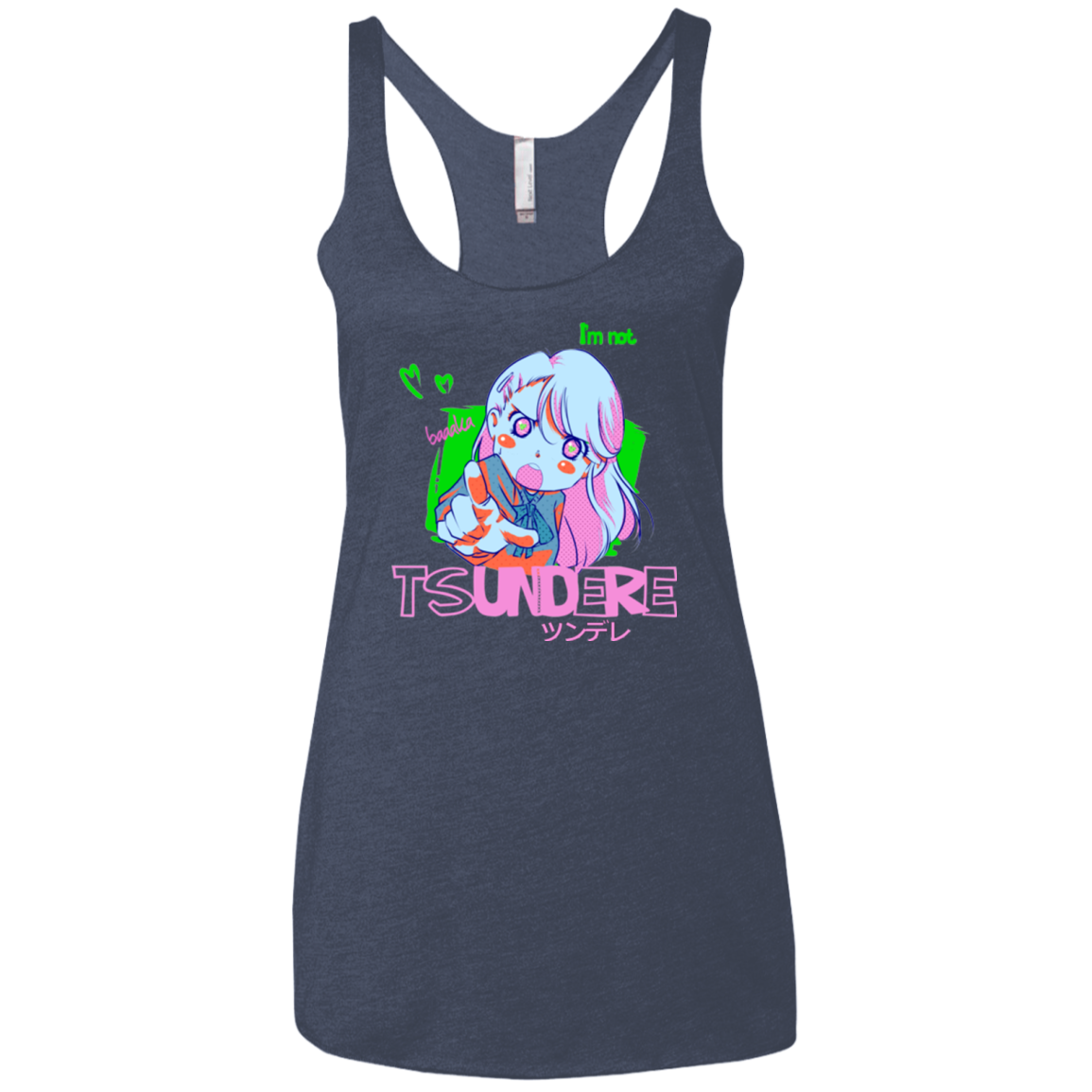Tsundere Women's Triblend Racerback Tank