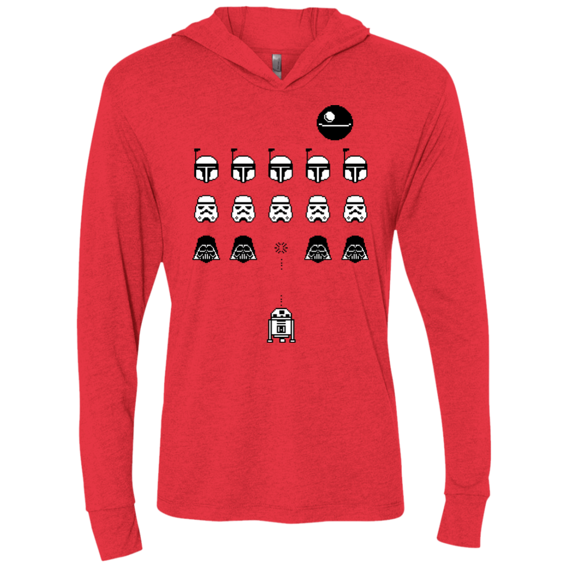 Dark Invaders Triblend Long Sleeve Hoodie Tee