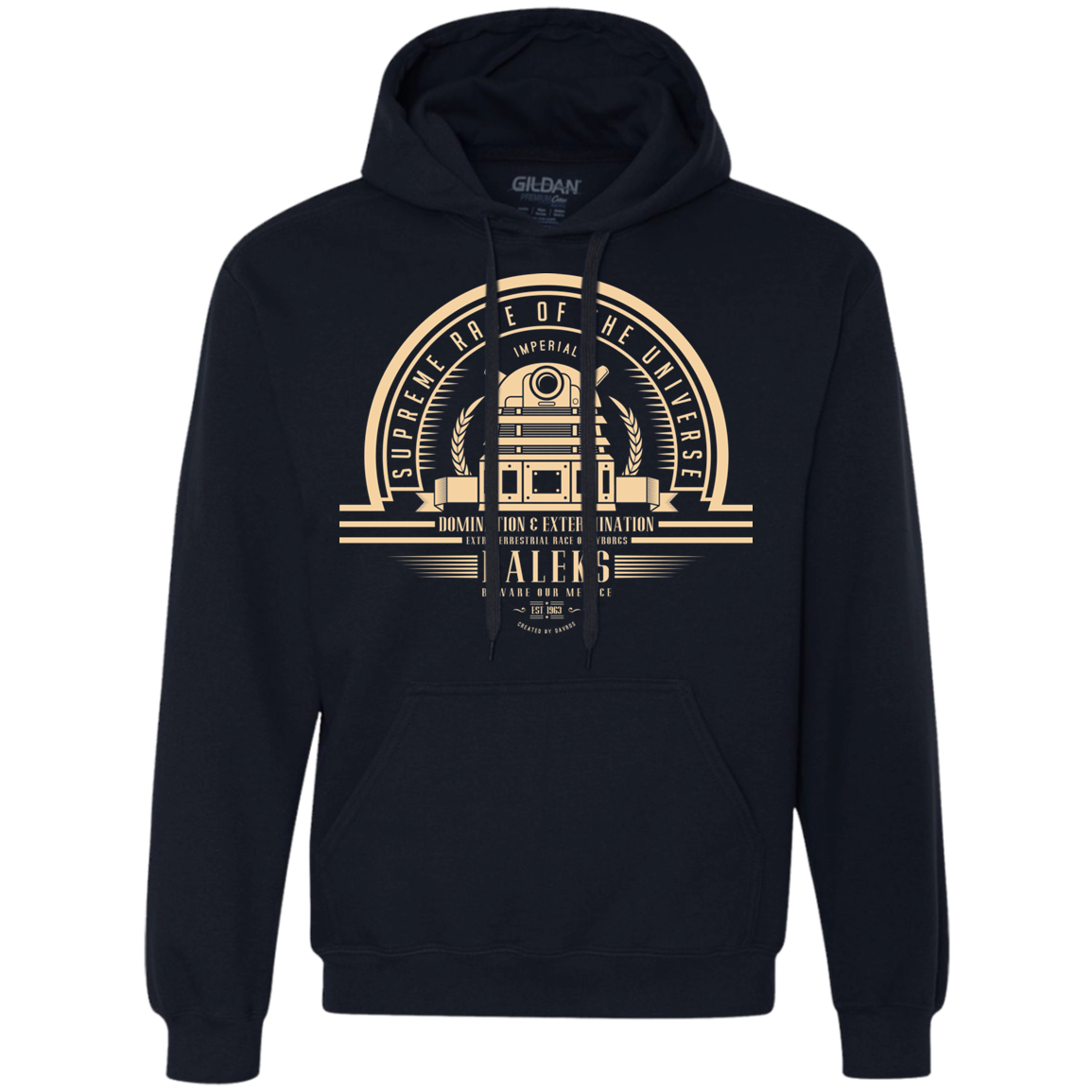Who Villains Daleks Premium Fleece Hoodie