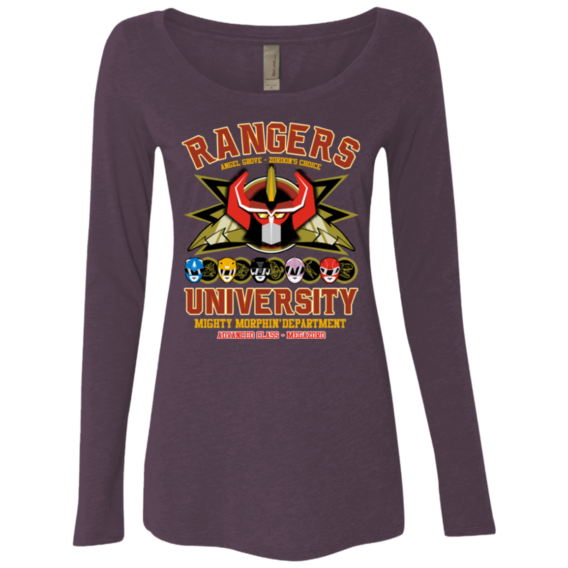 RANGERS U Ultimate Women's Triblend Long Sleeve Shirt