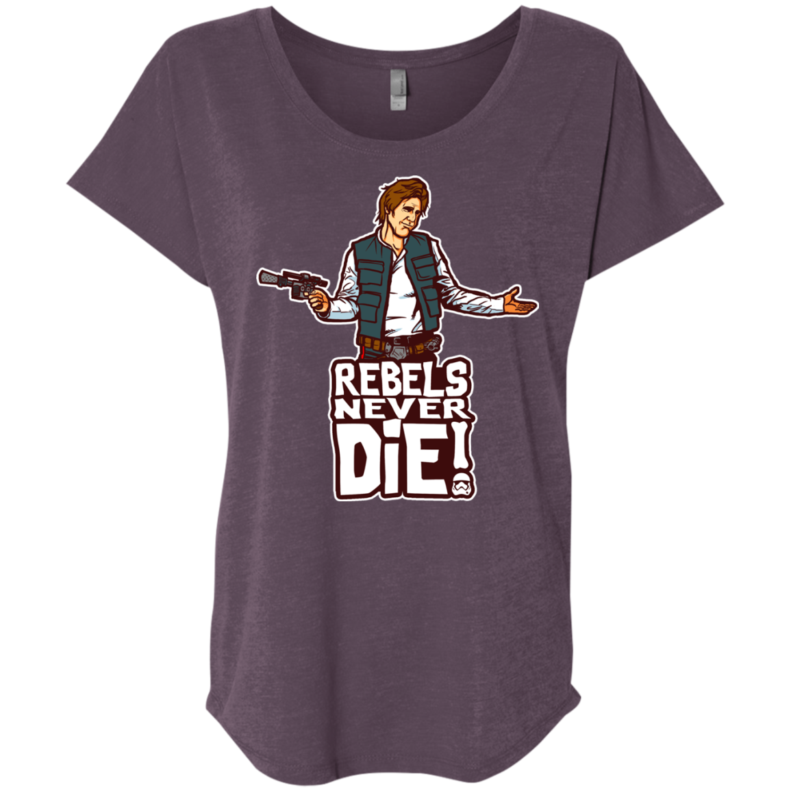 Rebels Never Die Triblend Dolman Sleeve