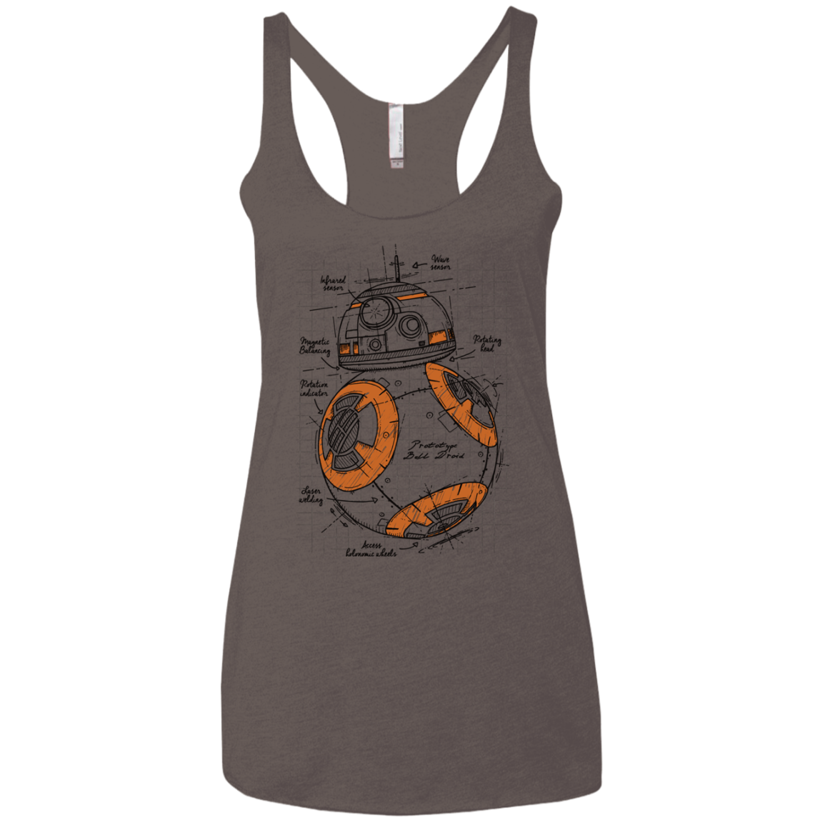 BB-8 Plan Women's Triblend Racerback Tank
