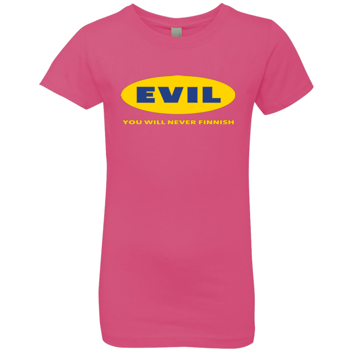EVIL Never Finnish Girls Premium T-Shirt