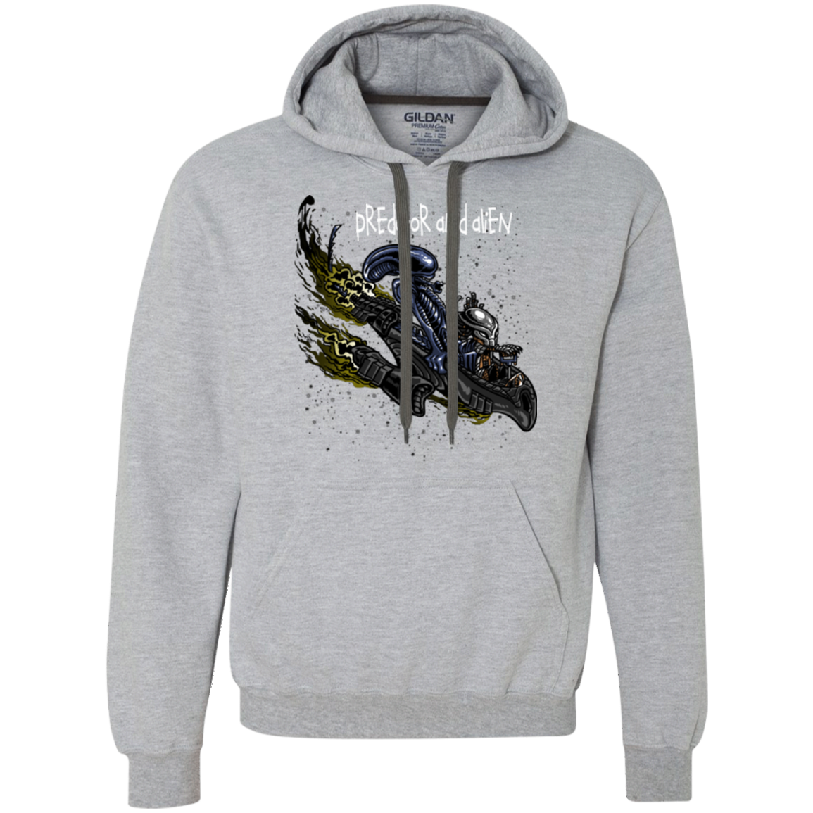 Predator and Alien Premium Fleece Hoodie